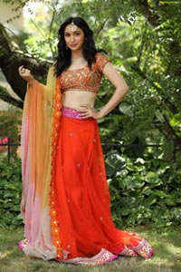 Sakshi Kakkar Orange Dress