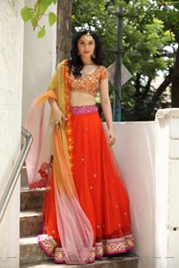 Sakshi Kakkar Orange Dress