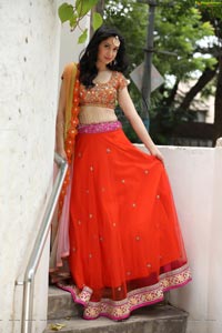 Sakshi Kakkar Orange Dress