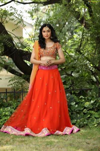 Sakshi Kakkar Orange Dress