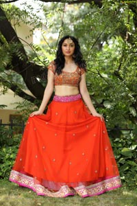 Sakshi Kakkar Orange Dress