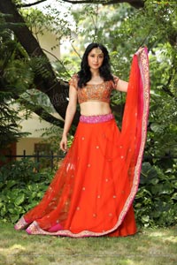 Sakshi Kakkar Orange Dress