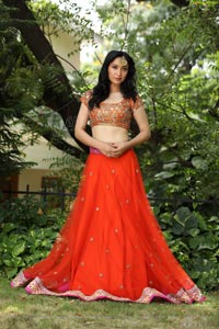 Sakshi Kakkar Orange Dress