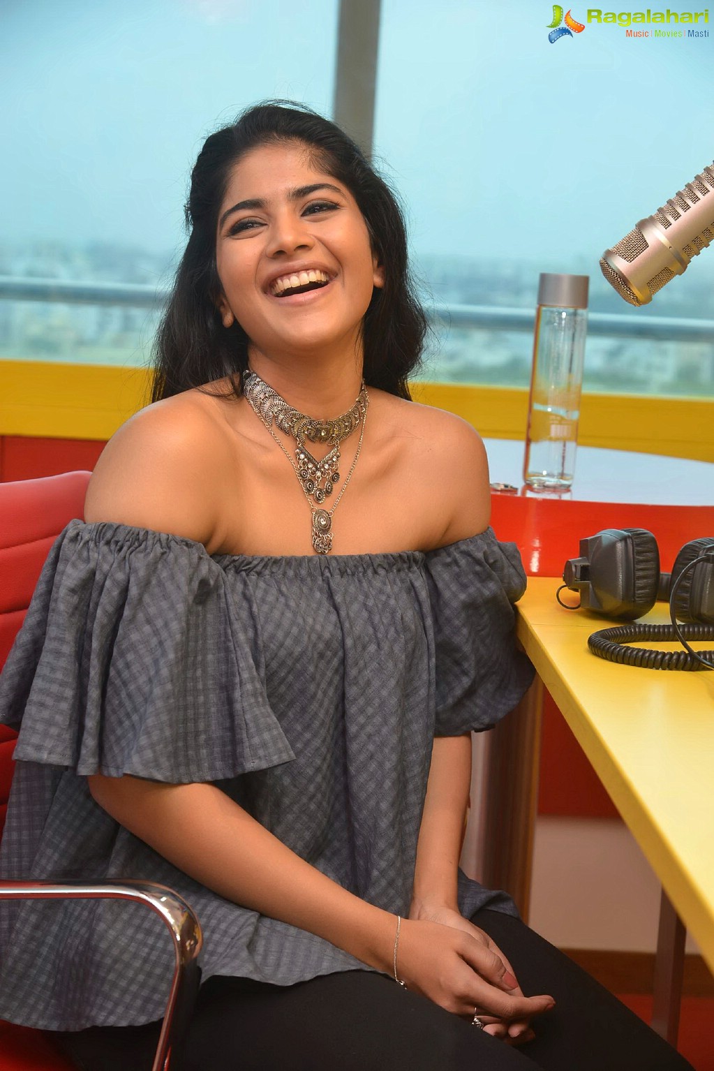 Megha Akash At Radio Mirchi