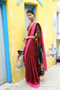 Amita Behara at Silk & Cotton Expo Curtain Raiser