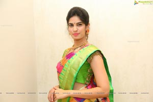 Harshitha in Saree