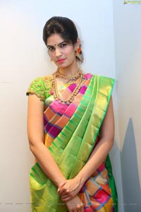 Harshitha in Saree