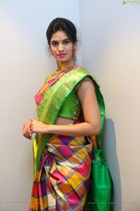 Harshitha in Saree