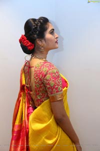 Hena in Saree