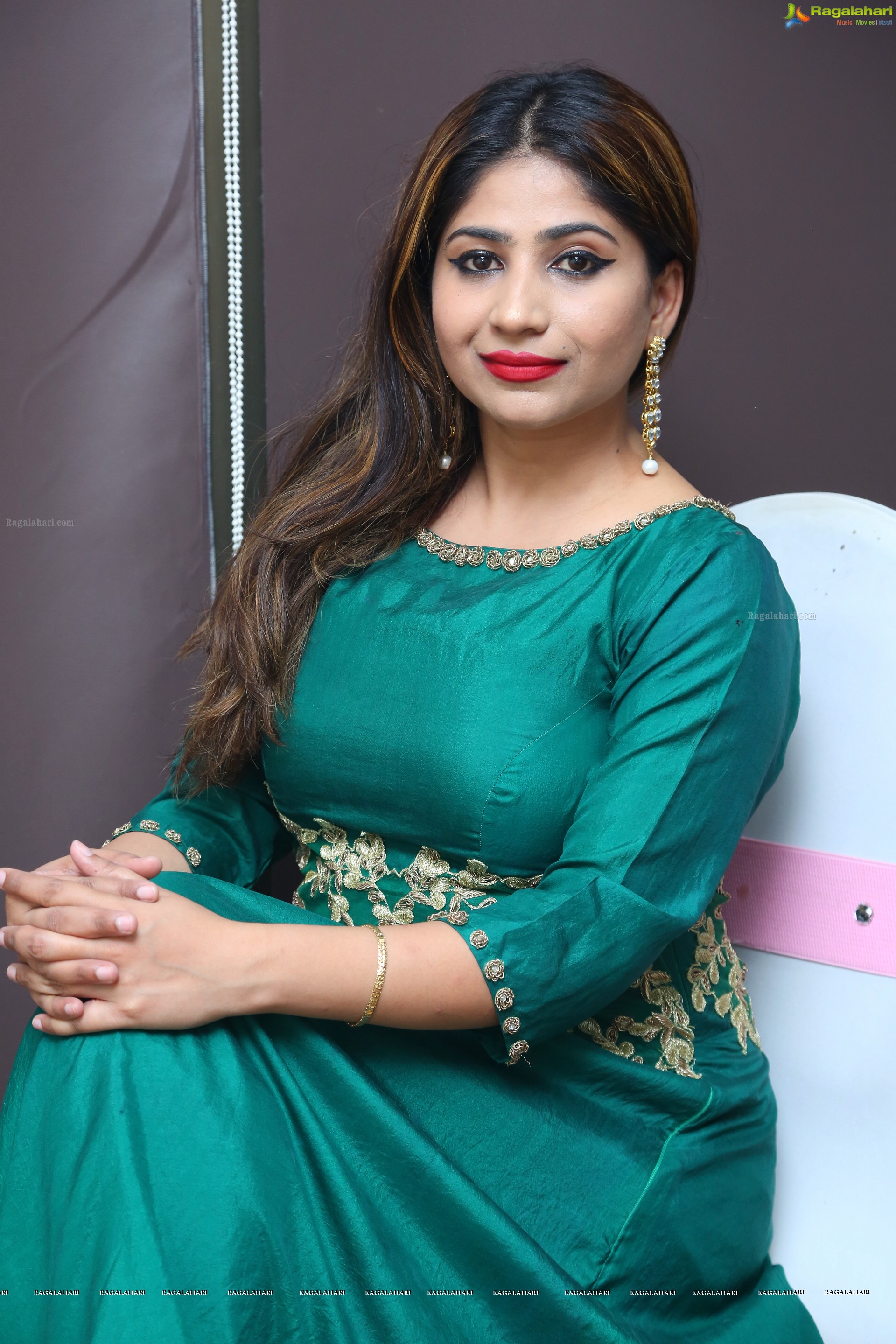 Madhulagna Das at Golden Stars Success Meet (High Definition)