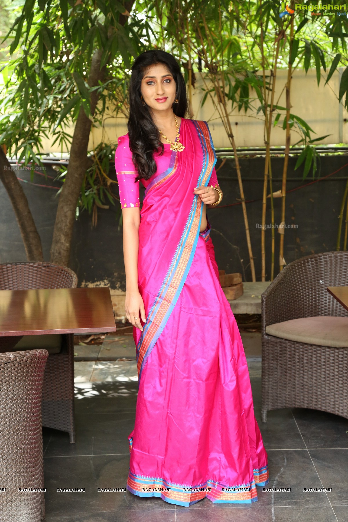 Sravani Yadav G at Sri Krishna Silks 10th Anniversary Celebrations - HD Gallery