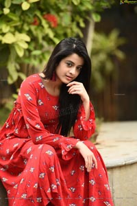 Darshana Banik in Red Dress