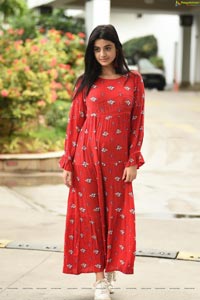 Darshana Banik in Red Dress