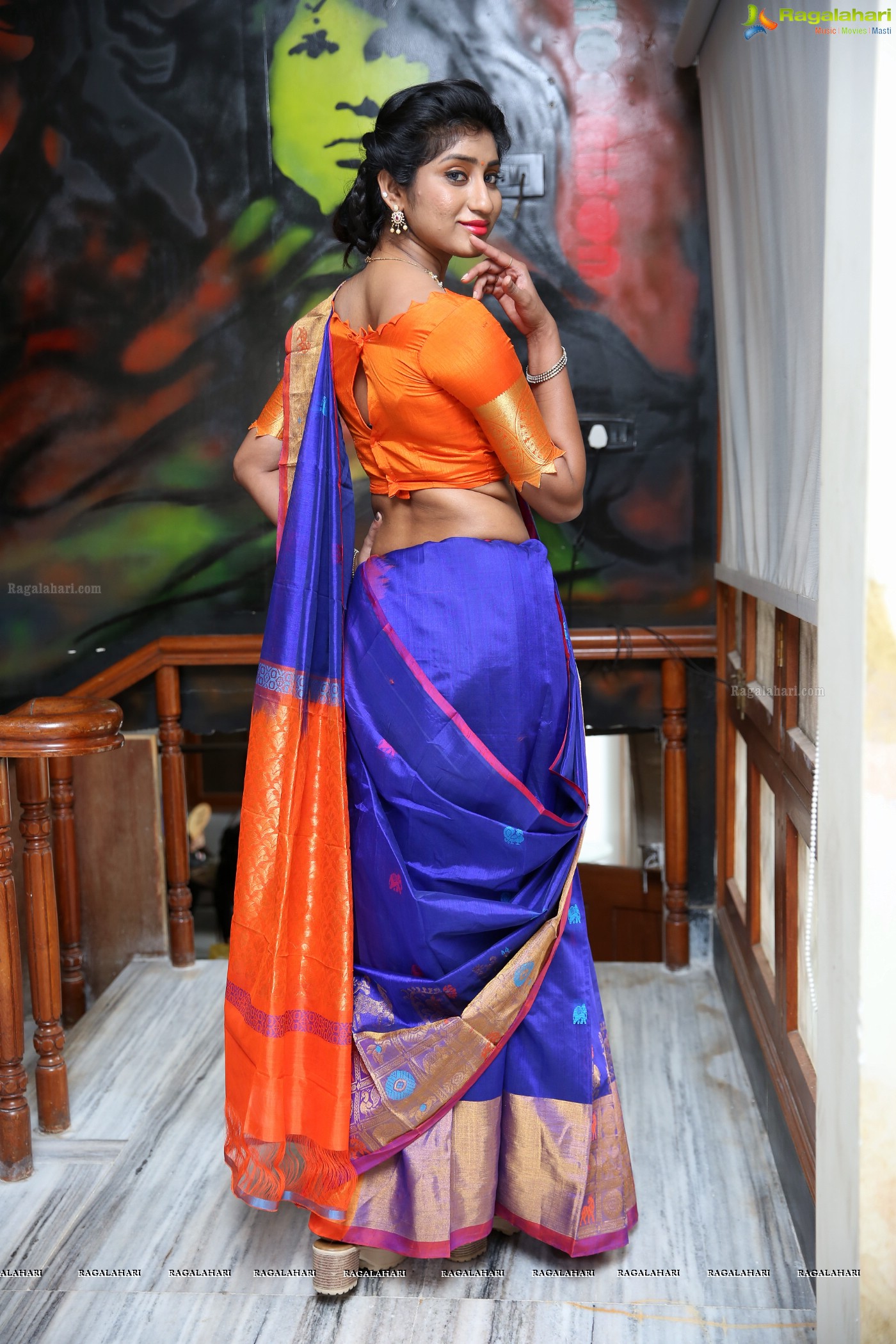 Sravani at Silk and Cotton Expo Curtain Raiser (High Resolution Photos)
