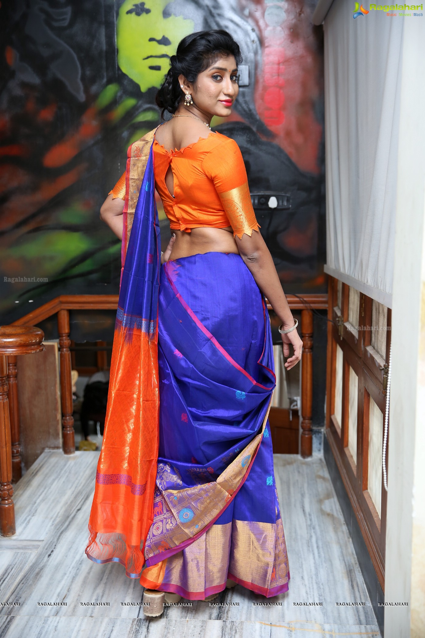 Sravani at Silk and Cotton Expo Curtain Raiser (High Resolution Photos)