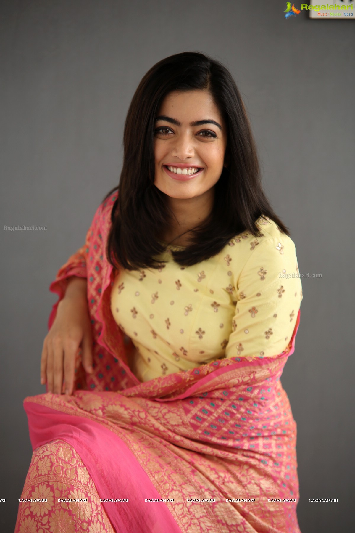 Rashmika Mandanna at Geetha Govindam Interview