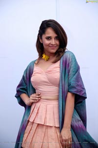 Anasuya Bharadwaj in Handloom Dress