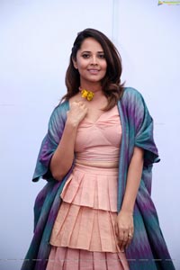 Anasuya Bharadwaj in Handloom Dress