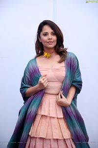 Anasuya Bharadwaj in Handloom Dress