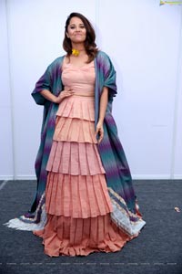 Anasuya Bharadwaj in Handloom Dress