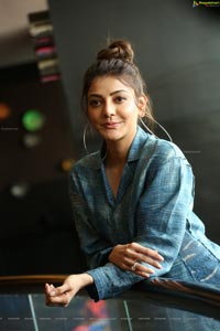 Kajal Aggarwal at Ranarangam Interview