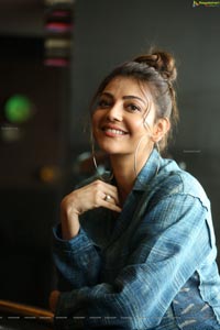 Kajal Aggarwal at Ranarangam Interview