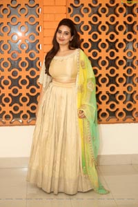 Manjusha at Chiranjeevi 63rd Birthday Celebrations