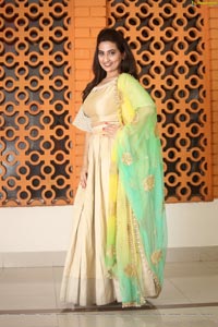 Manjusha at Chiranjeevi 63rd Birthday Celebrations