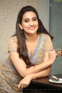 Manjusha at Ranarangam Pre-Release Event