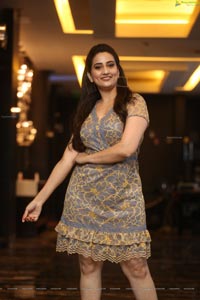 Manjusha at Ranarangam Pre-Release Event