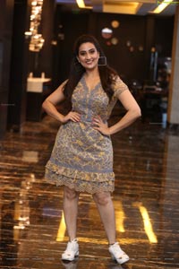 Manjusha at Ranarangam Pre-Release Event