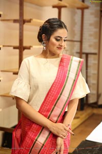 Nikitha Chaturvedi Wearing Handloom Dress