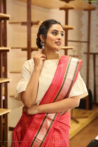 Nikitha Chaturvedi Wearing Handloom Dress