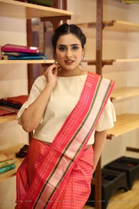 Nikitha Chaturvedi Wearing Handloom Dress