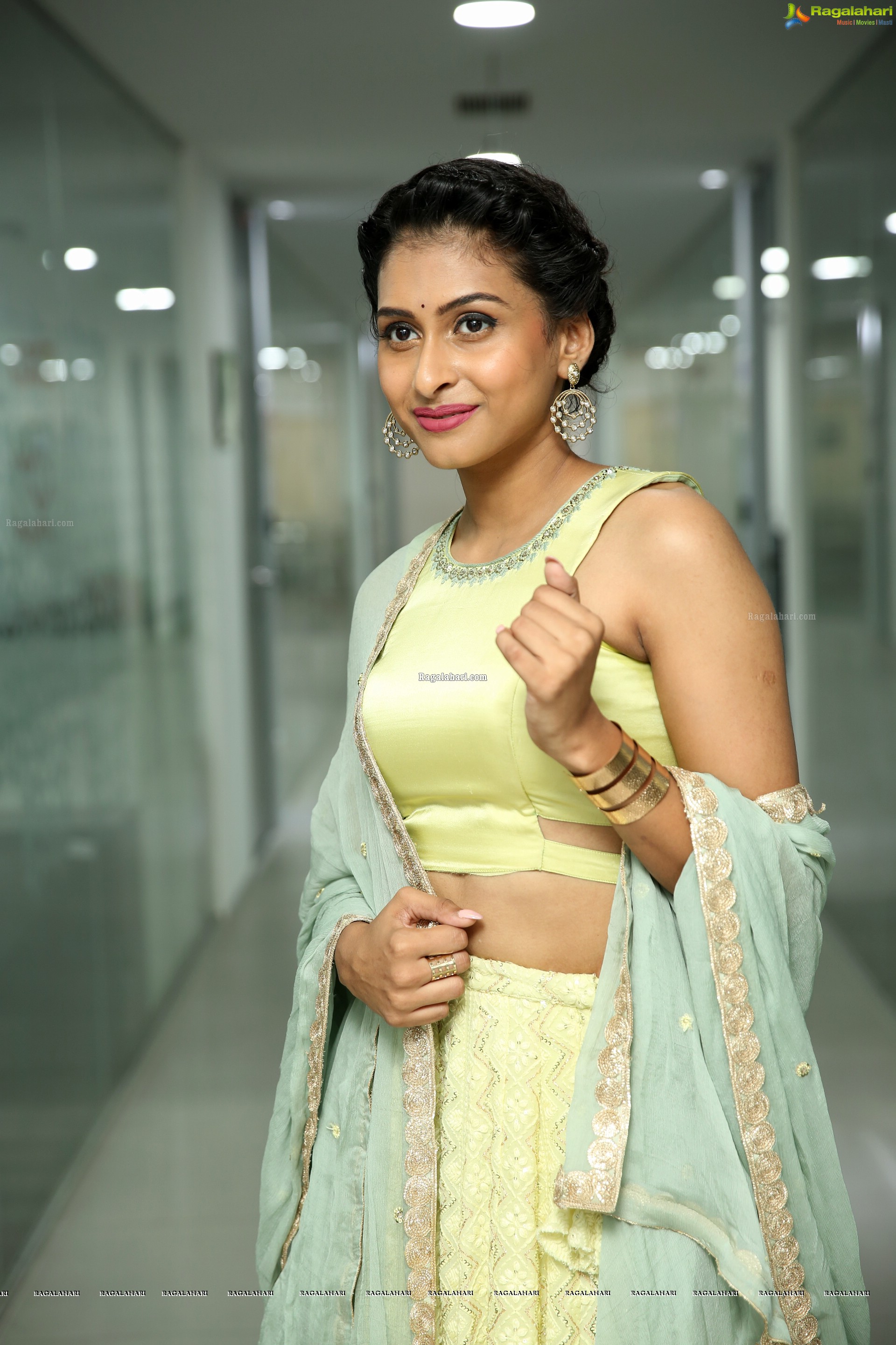 Nitya Naresh @ Ramky Big Green Ganesha 2019 Launch - HD Gallery