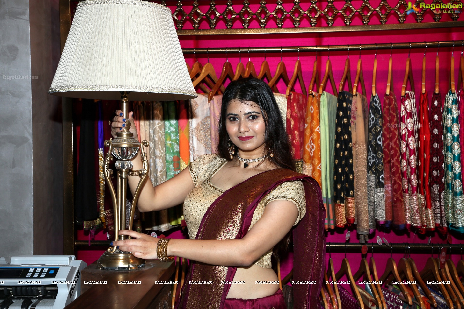 Shraddha Sharma @ Rajyalakshmi Gubba's Special Collection Launch - HD Gallery