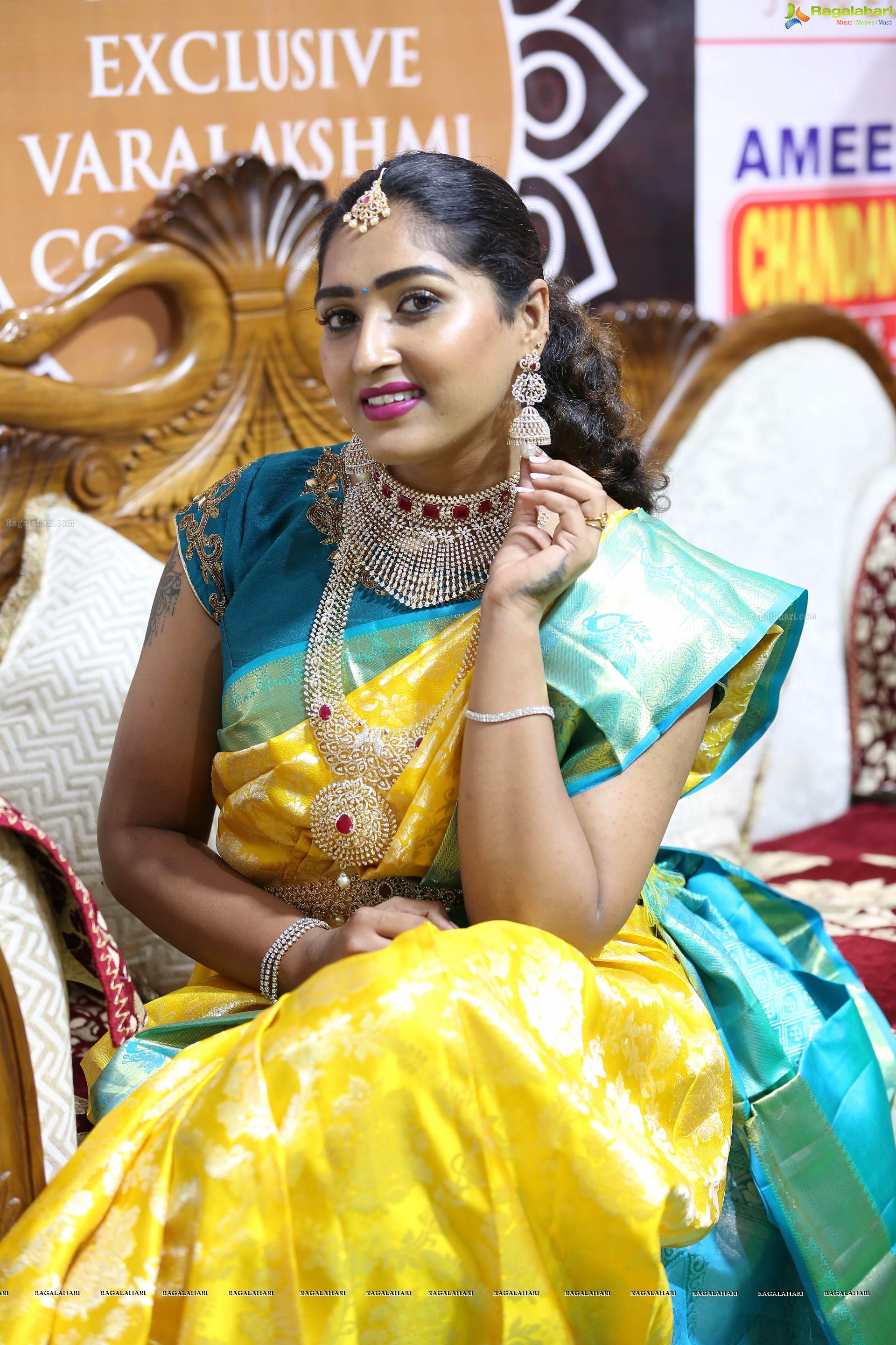 Sowmya Yadav @ Chandana Brothers New Collection Launch - HD Gallery