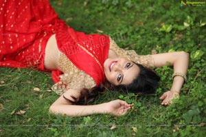 Beautiful Telugu Film Actress Karunya Chowdary Ragalahari Exclusive  Photoshoot  Sleeveless blouse saree Choli dress Actresses