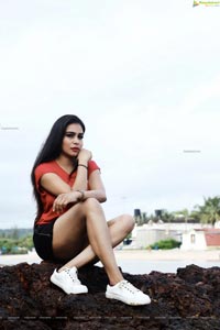 Sanjana Anne Stunning Poses at Beach