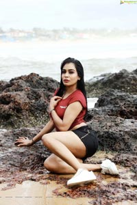 Sanjana Anne Stunning Poses at Beach