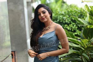 Rithu Manthra in Ash Blue Wrap Dress