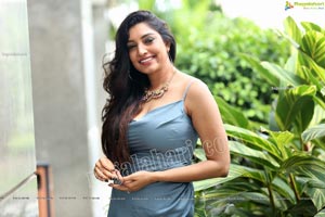 Rithu Manthra in Ash Blue Wrap Dress