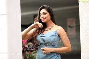 Rithu Manthra in Ash Blue Wrap Dress