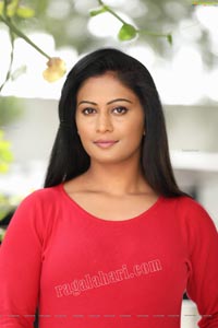 Sawali S Nandaragi in Red Top and Jeans