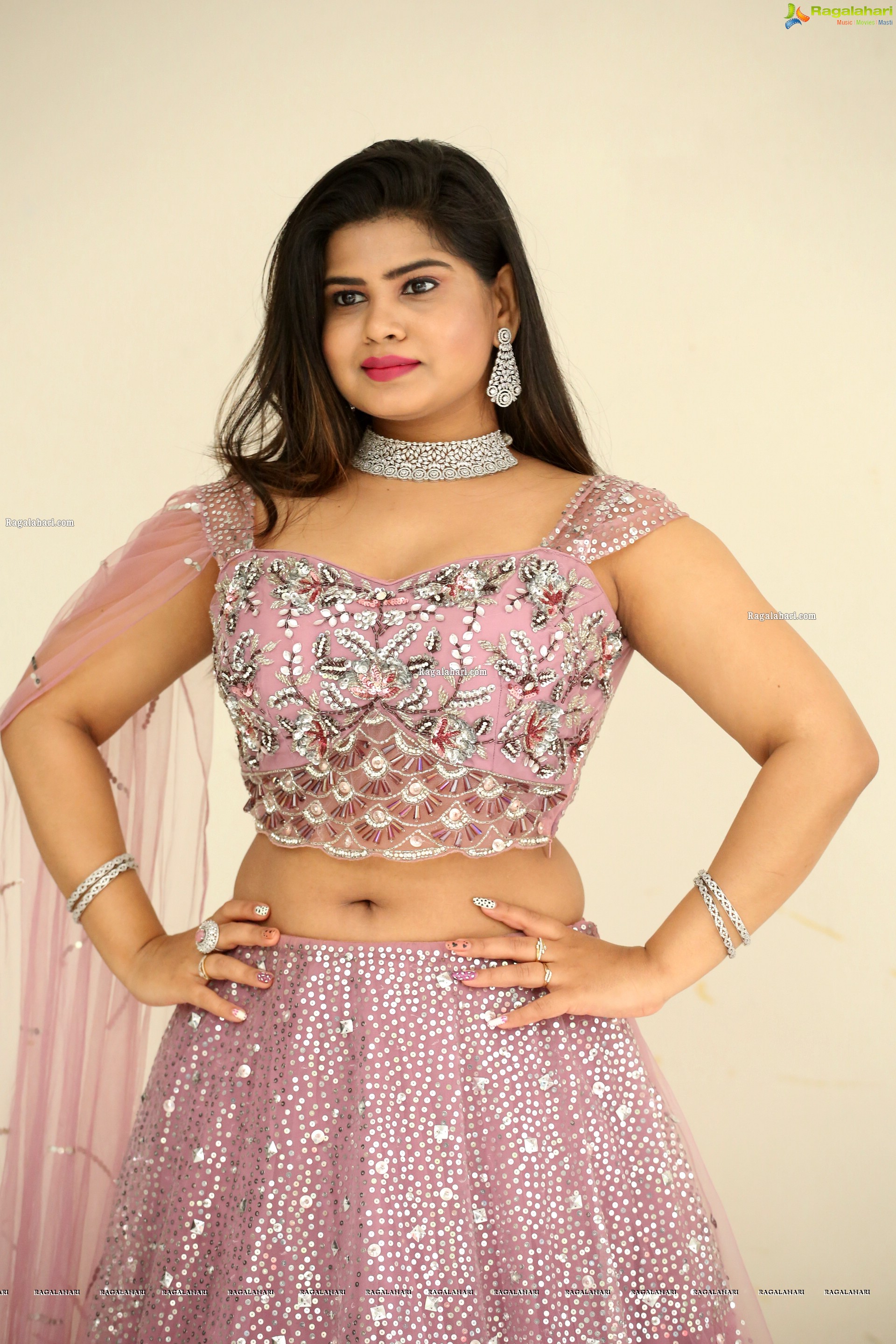 Alekhya Kondapalli at King of Golkonda Movie Logo Launch, HD Photo Gallery