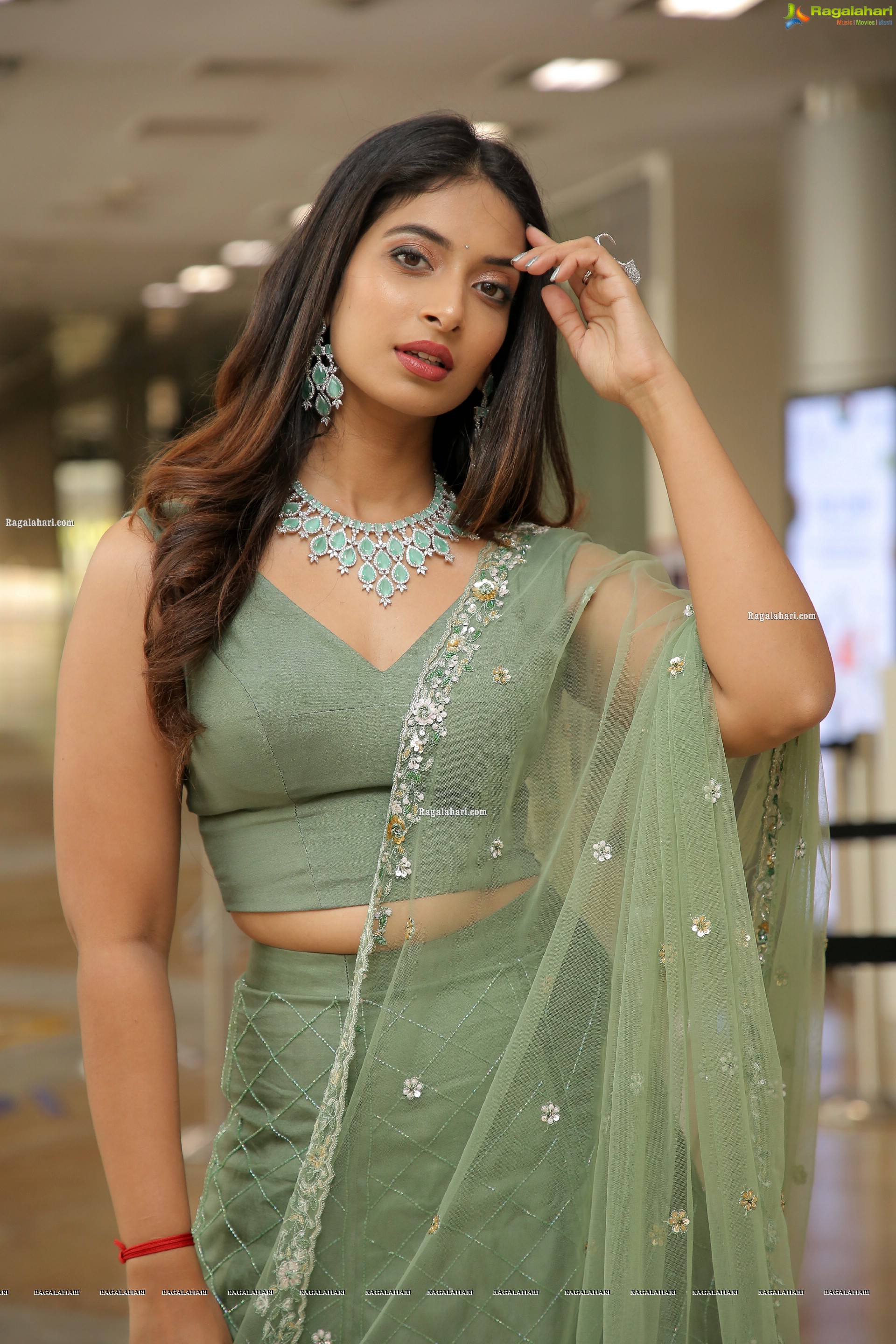 Archana Ravi in Pastel Green Lehenga Choli, HD Photo Gallery