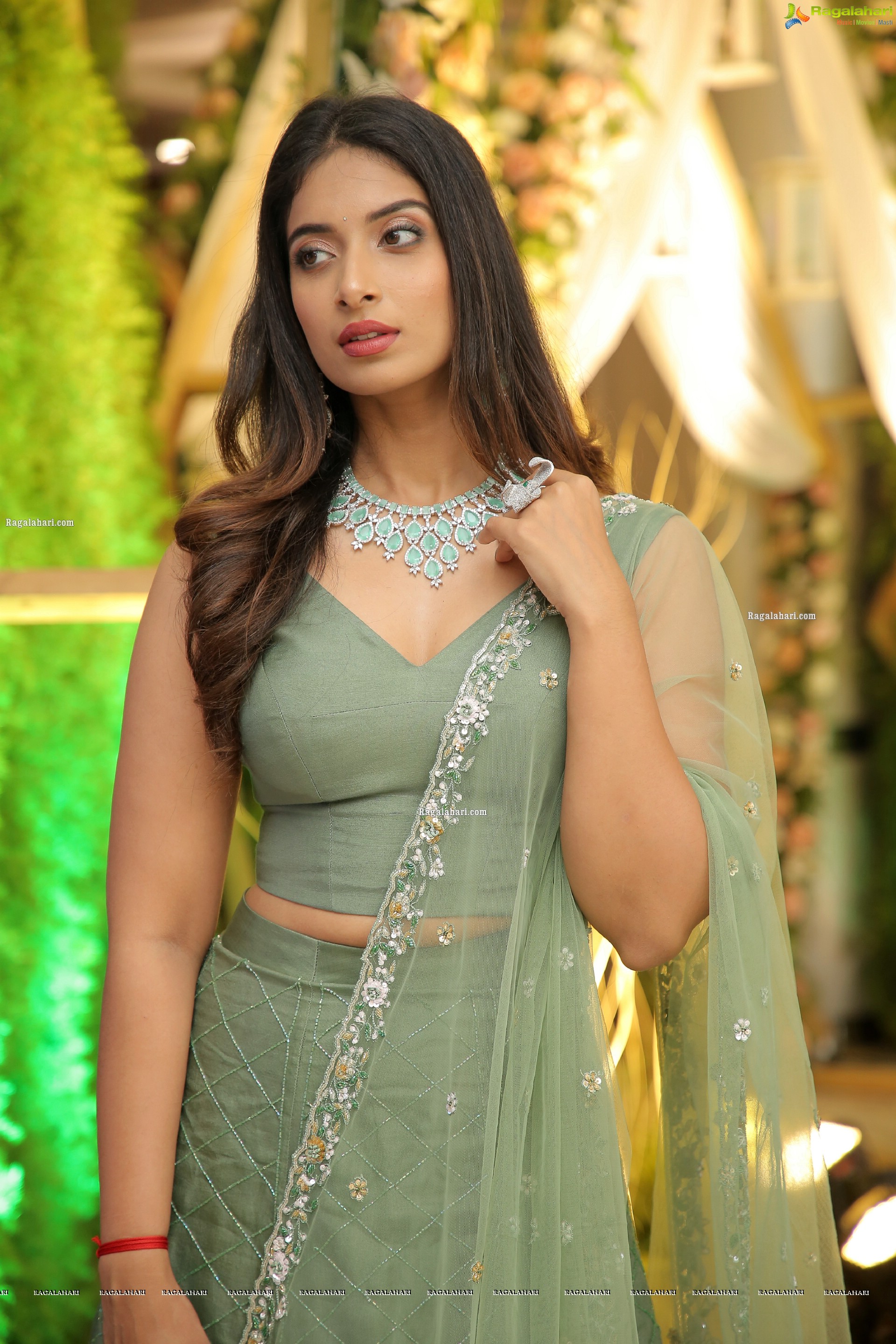 Archana Ravi in Pastel Green Lehenga Choli, HD Photo Gallery