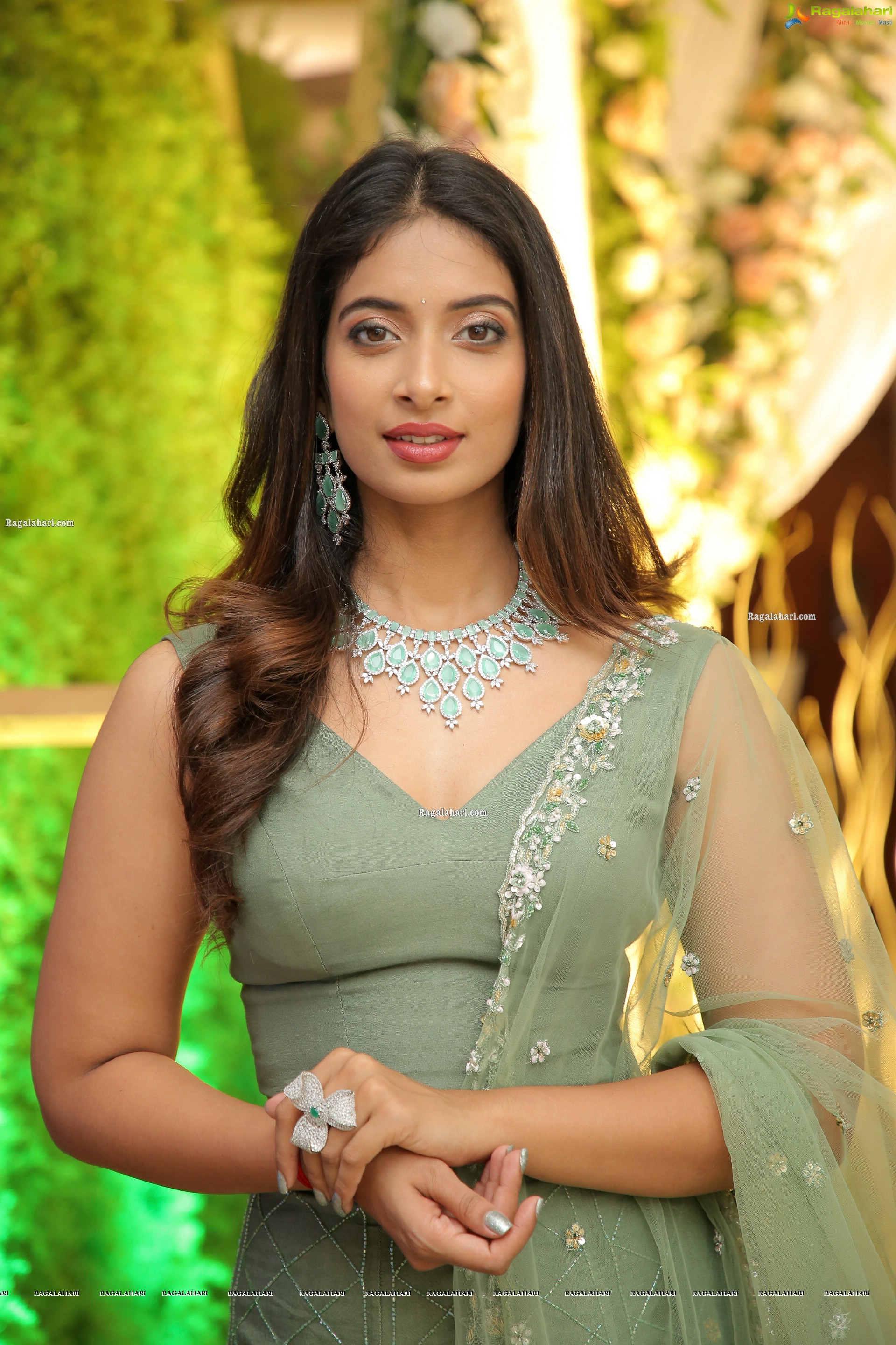 Archana Ravi in Pastel Green Lehenga Choli, HD Photo Gallery