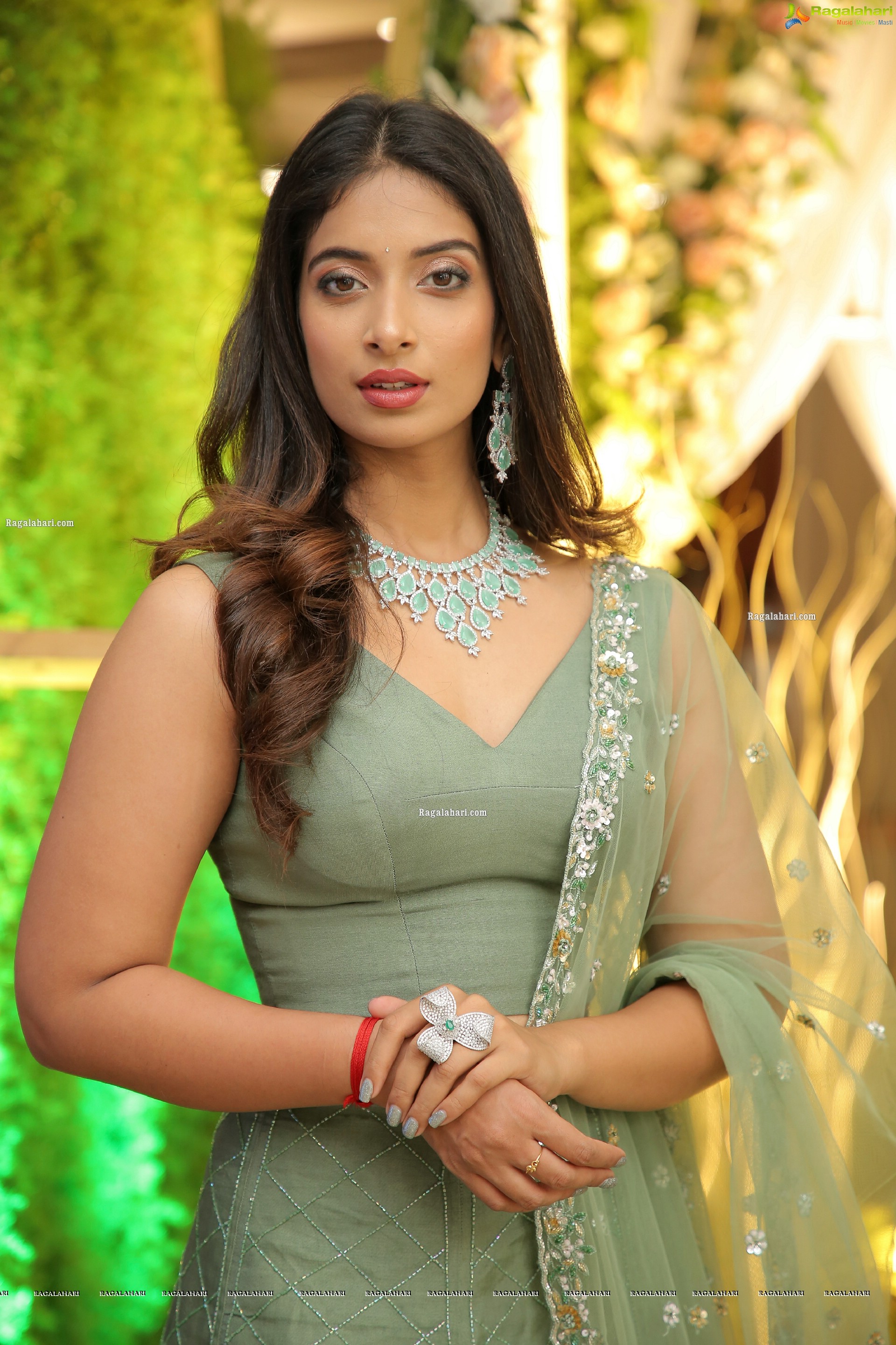 Archana Ravi in Pastel Green Lehenga Choli, HD Photo Gallery