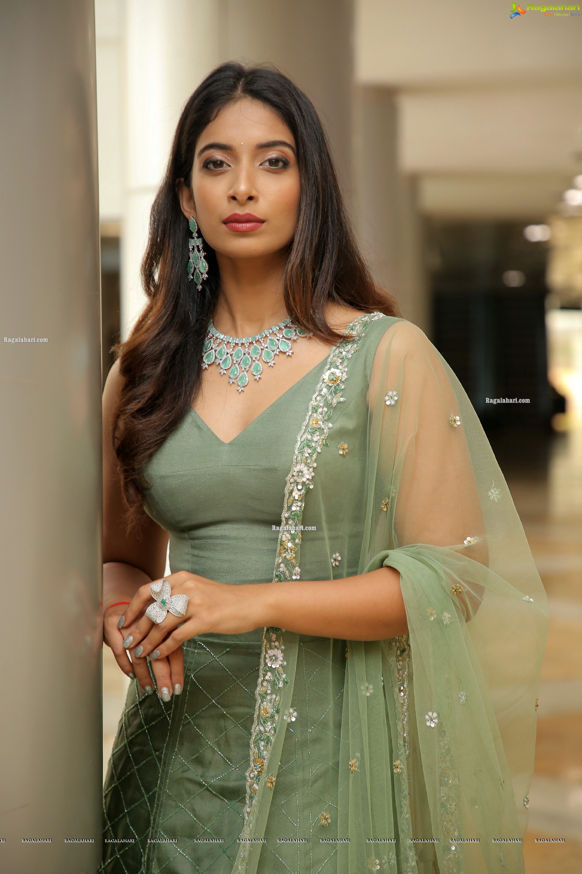 Archana Ravi in Pastel Green Lehenga Choli, HD Photo Gallery